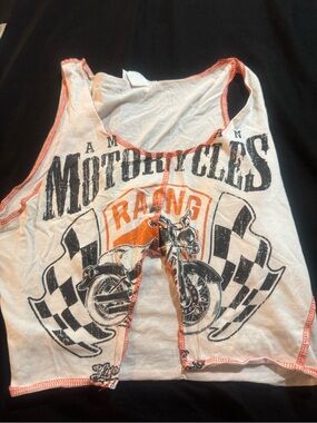 Stylein Cream Top with Orange Trim